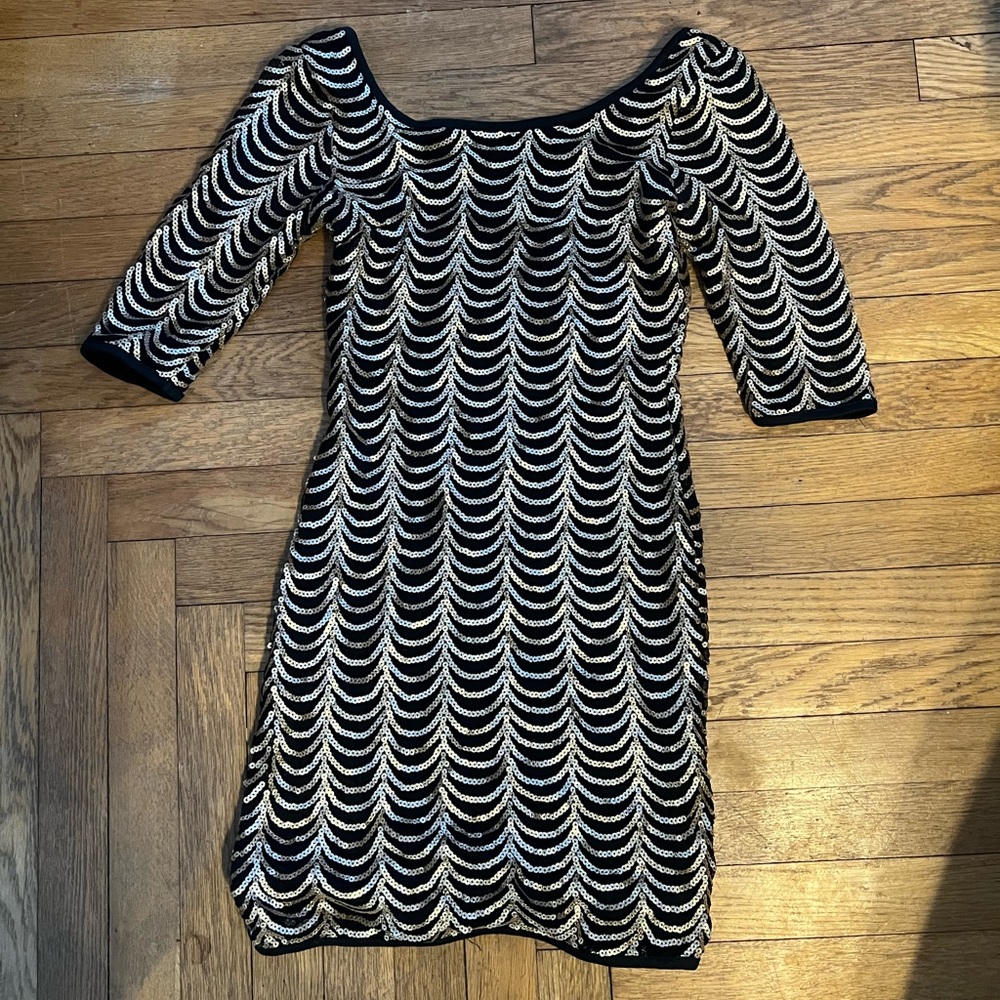 Low Back Sequin Cocktail Dress